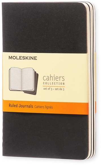 Moleskine Notizheft A6 schwarz 3 Stück