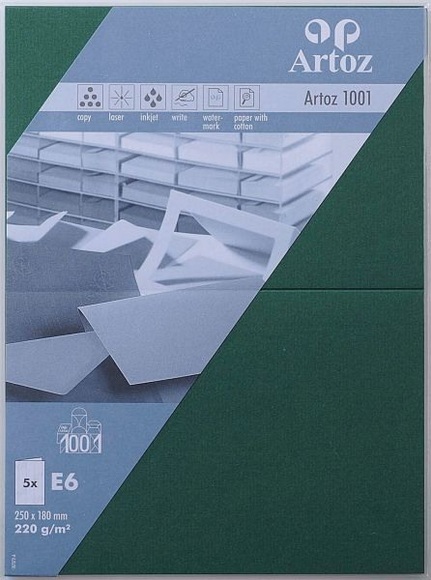 ARTOZ Karten 1001 E6 107372263 220g. racing green 5 Blatt
