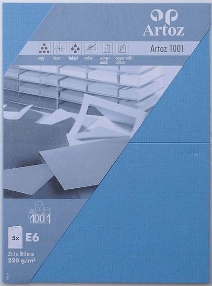 ARTOZ Karten 1001 E6 107372264 220g. marineblau 5 Blatt