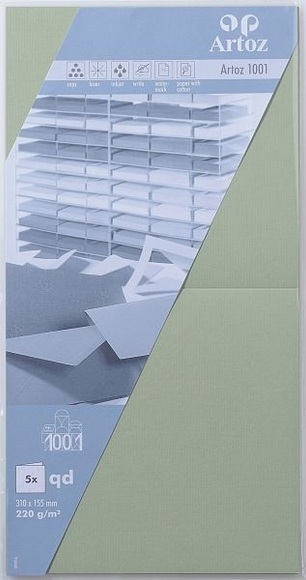 ARTOZ Karten 1001 310x155mm 107452263 220g. linde 5 Blatt