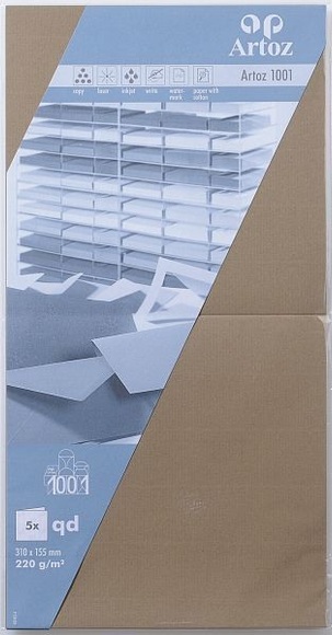 ARTOZ Karten 1001 310x155mm 107452265 220g. olive 5 Blatt