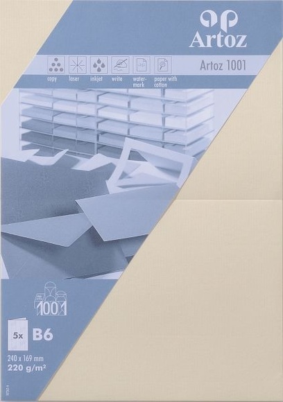 ARTOZ Karten 1001 B6 107362262 220g. chamois 5 Blatt