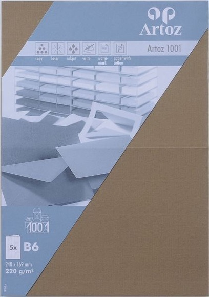 ARTOZ Karten 1001 B6 107362265 220g. olive 5 Blatt