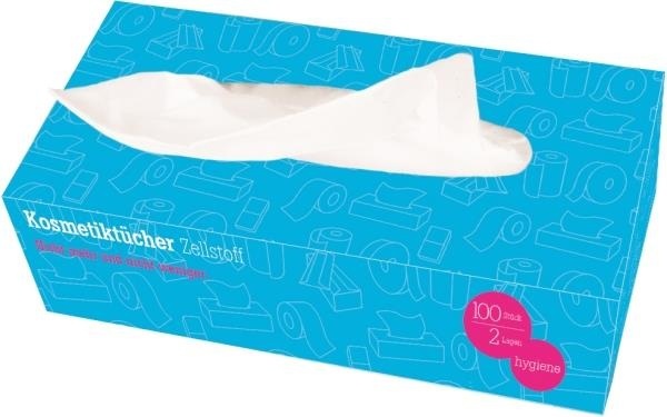 Funny Kosmetiktücher Zellstoff 3-lagig (40x60 Stück)