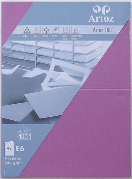 ARTOZ Karten 1001 E6 107372264 220g. holunder 5 Blatt