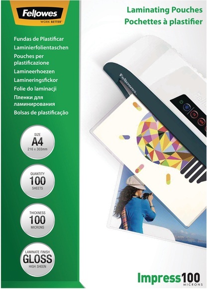 Fellowes Laminating Pouches A4 100Pcs - Laminating Pouches (Weiss)
