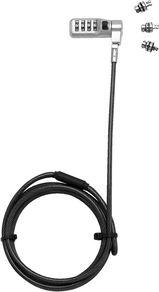 Laptopschloss Dicota Zahlenschloss für alle Netbooks/Notebooks/Monitore/TVs oder Beamer, Keine Schlüssel nötig