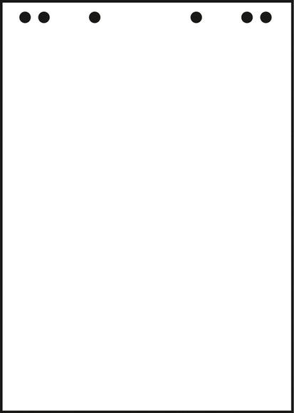 Landré Flipchart-Block, 5 Stück, aus 100% Recycling-Papier, blanko