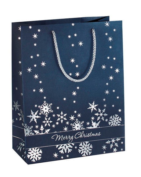 Sigel Geschenktasche Silver Snowflakes Set