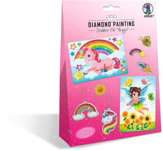 Ursus Diamond Sticker Magic, 2 Karten, 2 Anhänger, 43510001