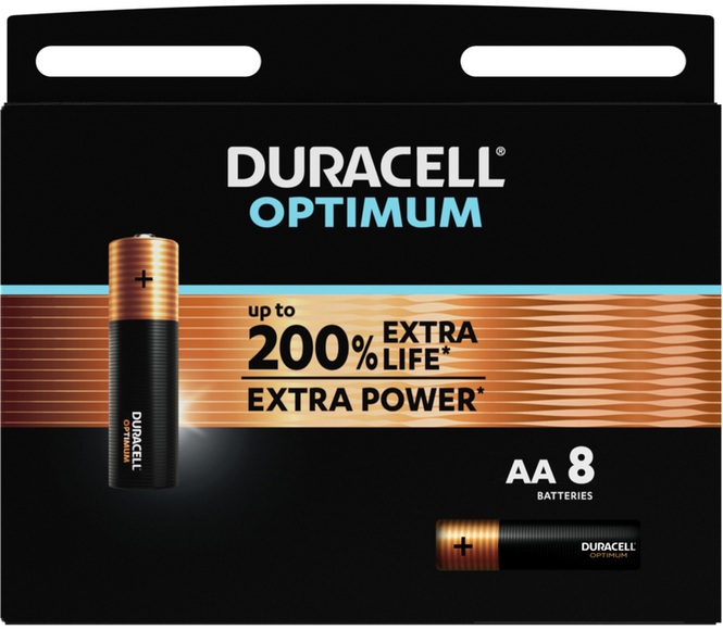 Duracell Batterien Optimum AA 1,5 V 8 Stück
