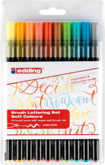 Edding Filzstifte Brush Lettering 10er Set