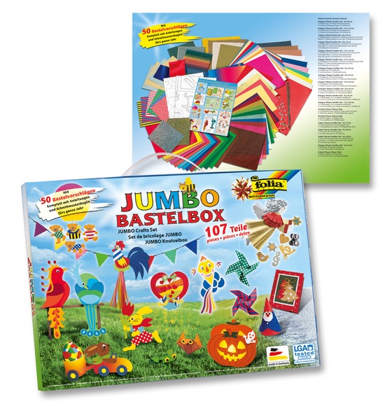 Folia Bastelpapier Bastelkoffer Jumbo