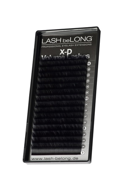 LASH beLONG X-D Volumen LASHES C-Curl schwarz/glossig