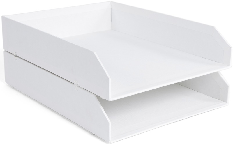 XXXLutz Briefablage in , 789245501N , weiss , Papier, Karton , 23x31x6 cm , 004527038602
