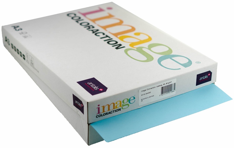 Image Coloraction Kopierpapier, Iceberg, A3, 80g, eisblau, 294352, (500 Blatt)