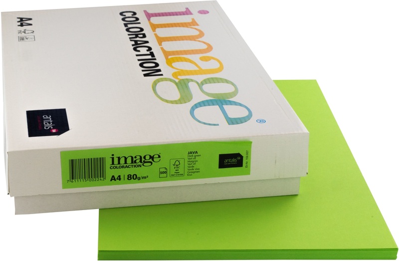 Image Coloraction Kopierpapier, Java, A4, 80g, maigrün, 159.937, (500 Blatt)