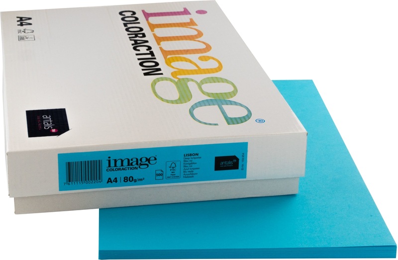 Image Coloraction Kopierpapier, Lisbon, A4, 80g, königsblau, 159.954, (500 Blatt)
