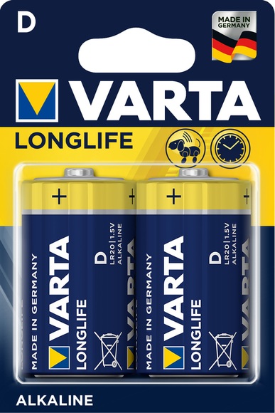 Varta Longlife - D Batterie (Gelb/Blau)