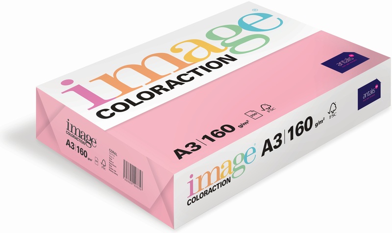 Image Coloraction Kopierpapier, Coral, A3, 120g, rosa, 285473, (250 Blatt)