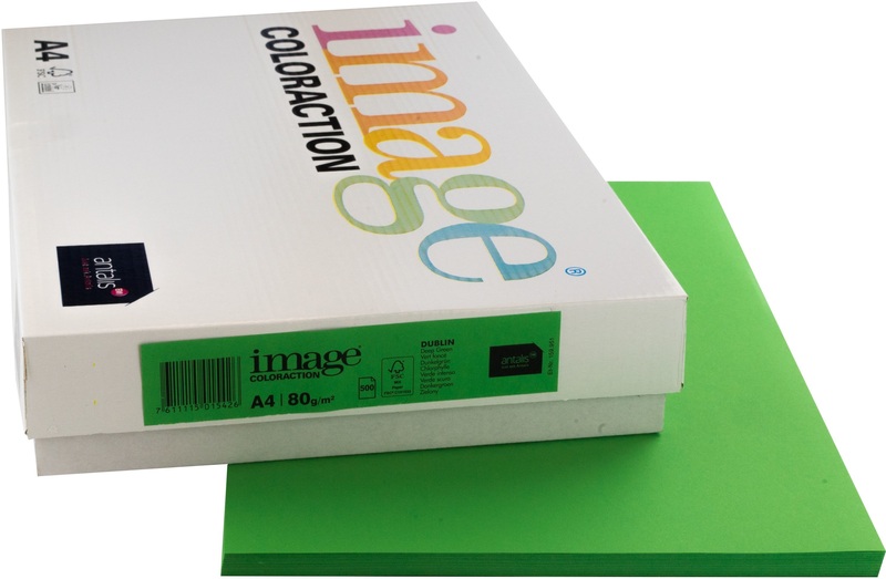 Image Coloraction Kopierpapier, Dublin, A4, 80g, dunkelgrün, 159.951, (500 Blatt)