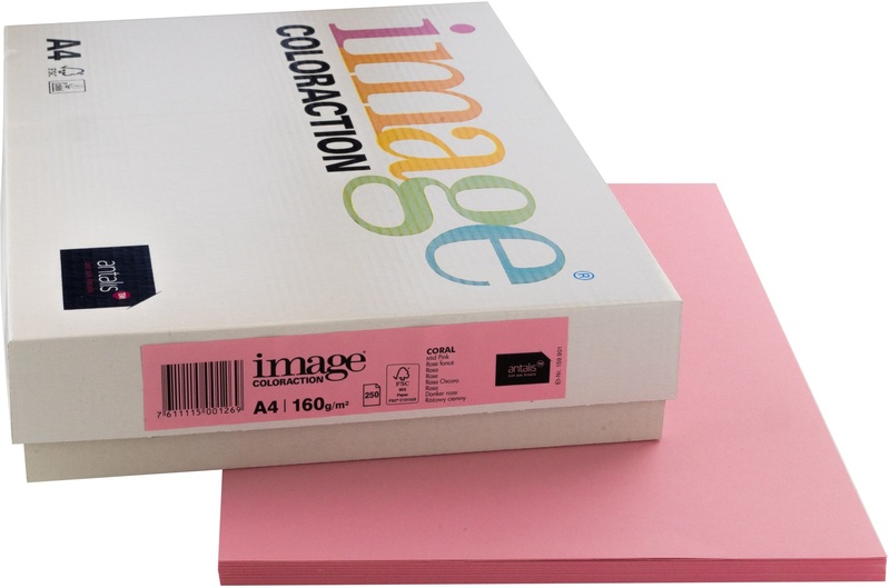 Image Coloraction Kopierpapier, Coral, A4, 160g, rosa, 159.901, (250 Blatt)
