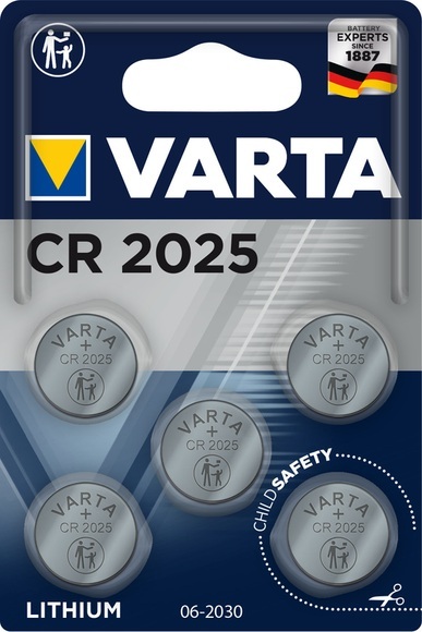 Varta Cr2025 5Pcs - Cr2025 Knopfbatterien (Silber)