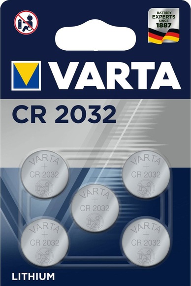 Varta Cr2032 5Pcs - Cr2025 Knopfbatterien (Silber)