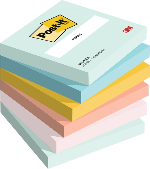 Post-it Haftnotizen Dreamy Collection 76 x 76 mm Farbig Assortiert 6 Blöcke à 100 Blatt