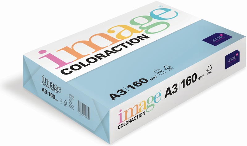 Image Coloraction Kopierpapier, Iceberg, A3, 120g, eisblau, 294536, (250 Blatt)