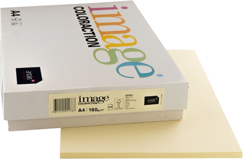 Image Coloraction Kopierpapier, Atoll, A4, 160g, elfenbeinfarbig, 159.966, (250 Blatt)
