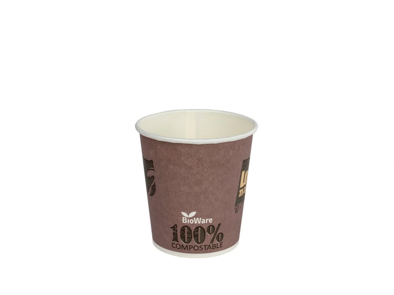 NEUTRAL Kaffeebecher 1dl 710 PLA, Love Nature 80 Stück