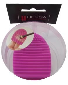 Herba Brushegg-Reinigungsei für Make-up Pinsel dark-pink (1 Stück)