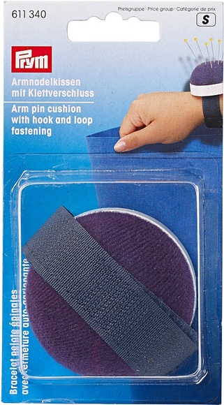 Prym Armnadelkissen mit Klettband, blau Karte