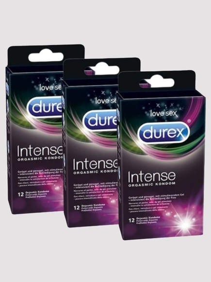 Durex, Kondom, Durex Intense Sparpaket (36 Stück) Kondom, 30 Stück- Amorana