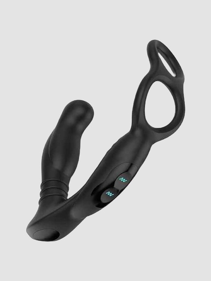 SIMUL8 Vibrating Dual Motor Anal Cock Und Ball Toy Schwarz | Nexus
