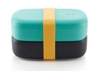 6x Lunch Box türkis, 19.2x10x11 cm