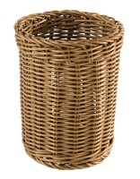 Besteck-Korb D12cm H15cm, dunkelbraun PP