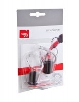 Vacuvin Weinausgießer 2er Set - Ausgiesser (Durchsichtig/Schwarz)