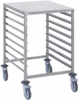 Regalwagen GN1/1, 8 Einschübe, mit Ablage, H900mm