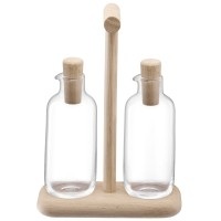 Dine Oel Essig Set Gestell Eiche 250ml L17cm B8.5cm