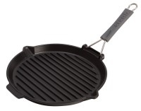 1x Grillpfanne schwarz rund, Ø27cm