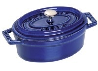 1x Topf oval dunkelblau 6.7 lt., 33cm