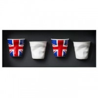 Espresso Knitterbecher 8 cl, 4er Set Geschenkverpackung