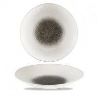 Isla Raku Quartz Black Coupe Teller tief 28.1cm