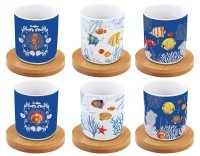 diverse Espressotasse inkl. Untertasse Coffee Mania