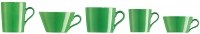 TRIC/Tropic dklgrün Becher mit Henkel 0,31lt