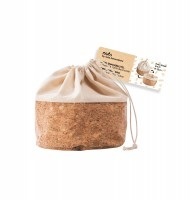 Nuts - Brotbeutel mit Kordel, Baumwolle XS cork/beige, 12 cm