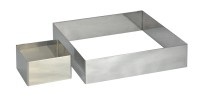 1x Tortenring quadratisch 8x8cm H: 4.5cm