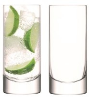 2er Set Bar Longdrink Glas 420ml Klar